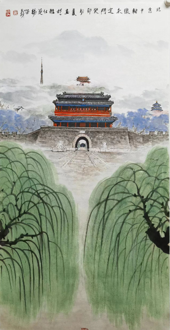 北京中轴线永定门。杨留义作品